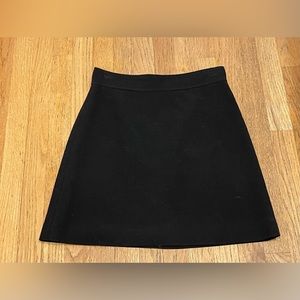 Theory A-Line Mini Skirt Black Size 4